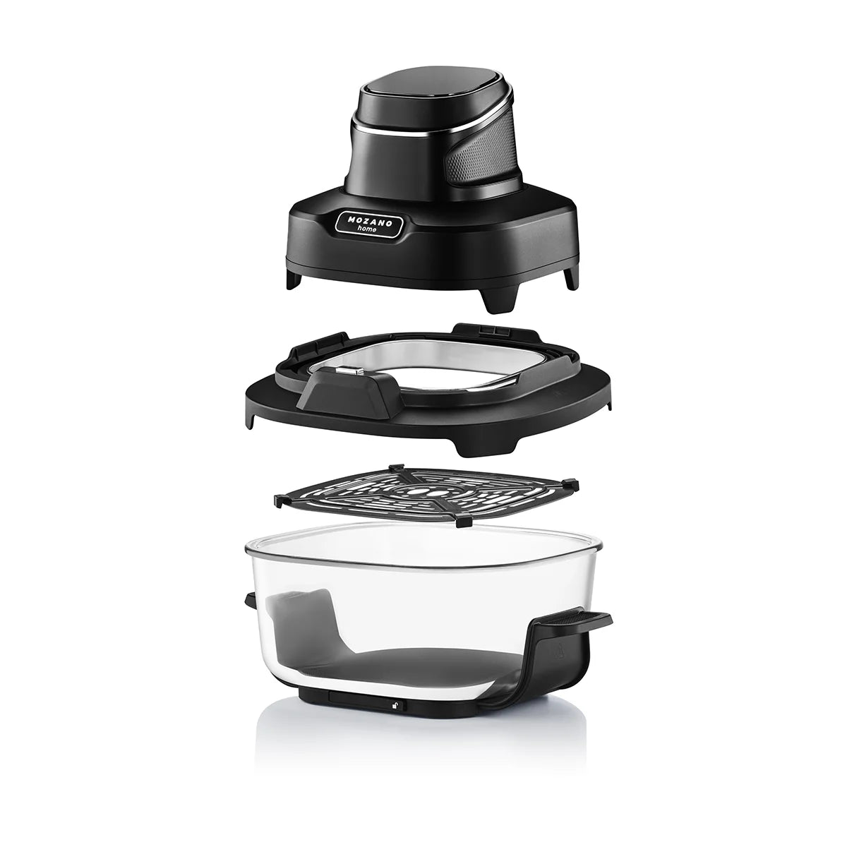 Szklana frytkownica beztłuszczowa Mozano FlexiFry - Przenośny AirFryer