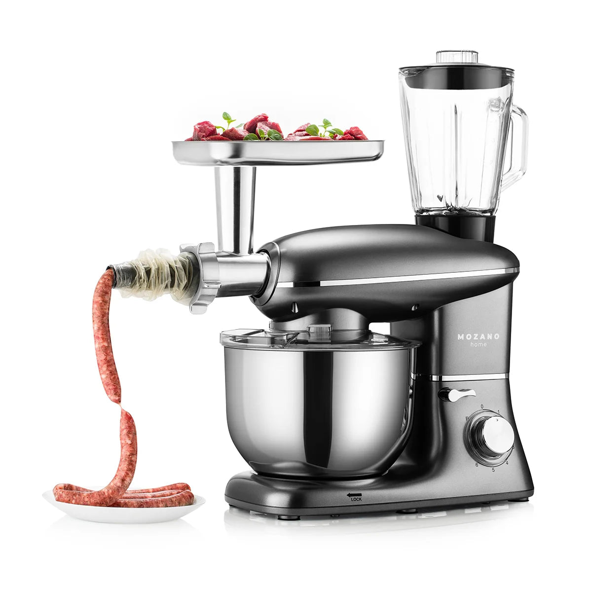 Robot planetarny Szary Mozano Kitchen Assistent