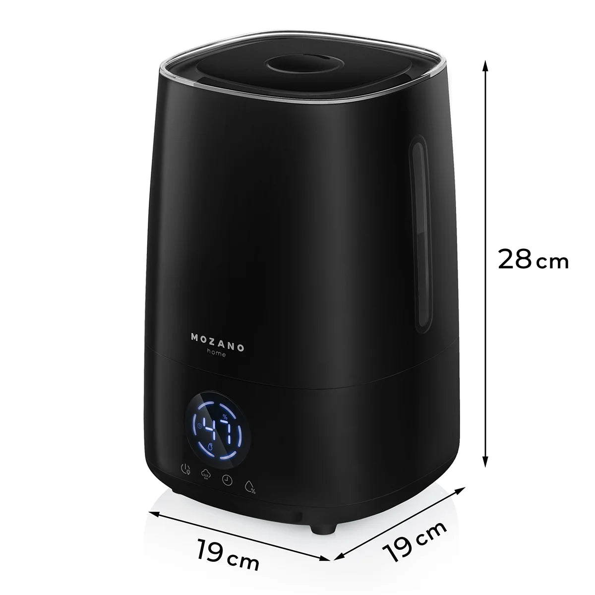 Nawilżacz powietrza Czarny Mozano Ultrasonic